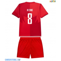 Camisa de time de futebol Canadá Ismael Kone #8 Replicas 1º Equipamento Infantil Mundo 2026 Manga Curta (+ Calças curtas)